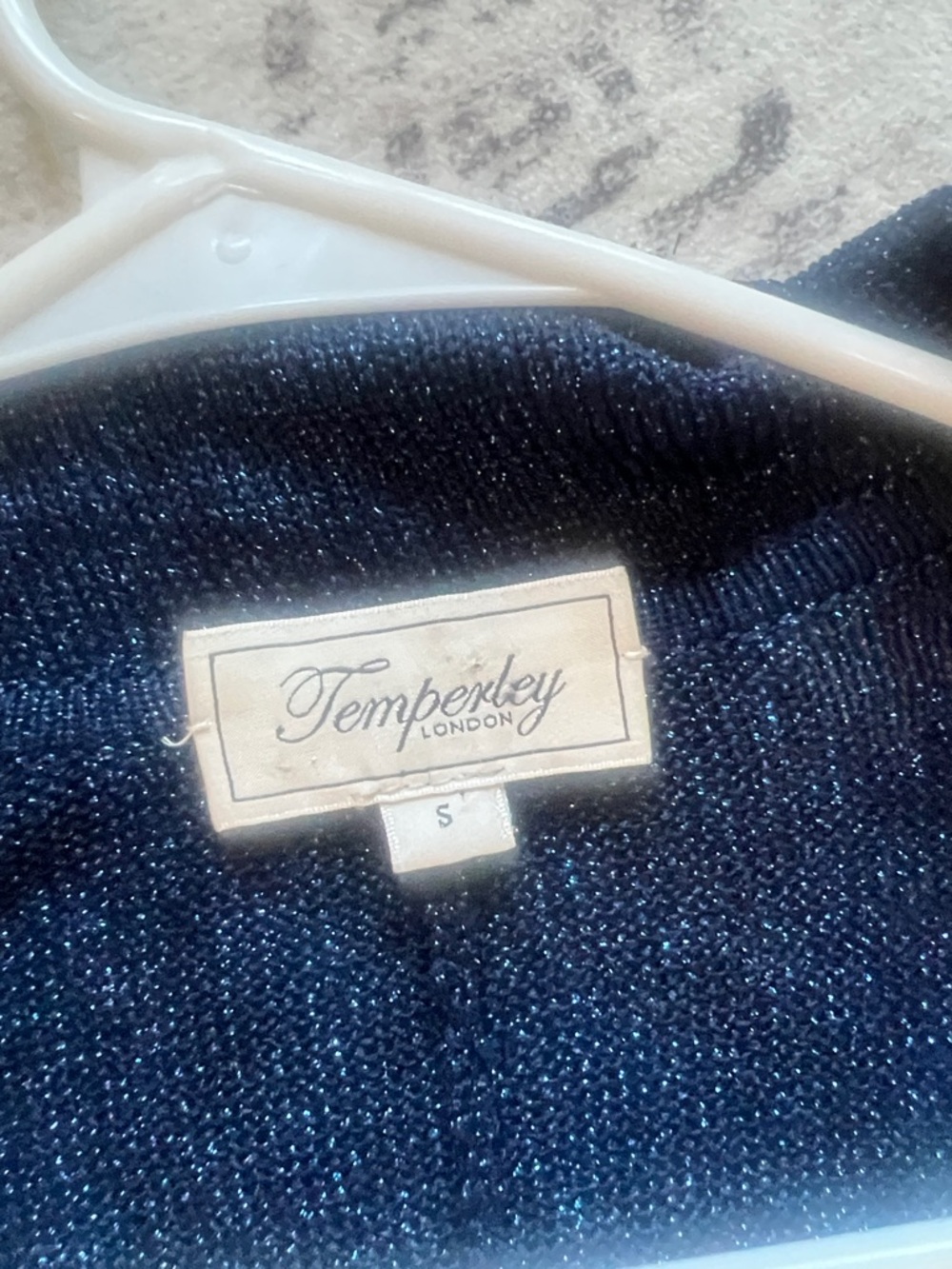 Temperley London Long Coatigan - Navy